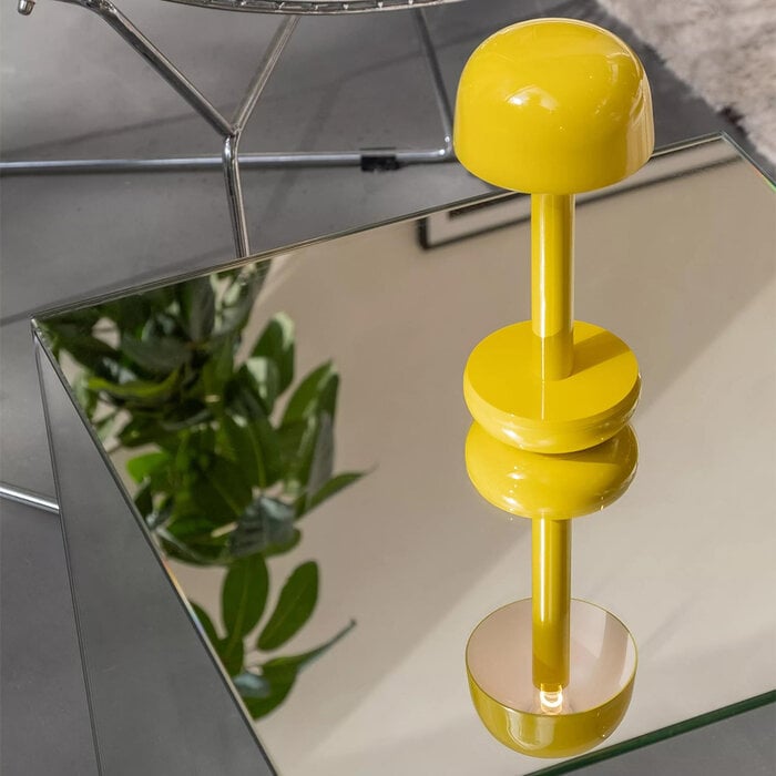 Noble Two - Rechargeable Cordless Table Lamp - High Gloss Yellow