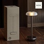 Noble Air - Rechargeable Cordless Table Lamp - Bronze & Frosted Glass