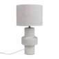 Forma - Ceramic Scandi Table Lamp - Natural Linen Shade Forma - Ceramic Scandi Table Lamp - Natural Linen Shade