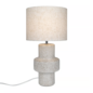 Forma - Ceramic Scandi Table Lamp - Natural Linen Shade Forma - Ceramic Scandi Table Lamp - Natural Linen Shade