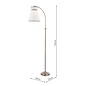 Laura Ashley Dearham Brass Floor Lamp – Antique Brass
