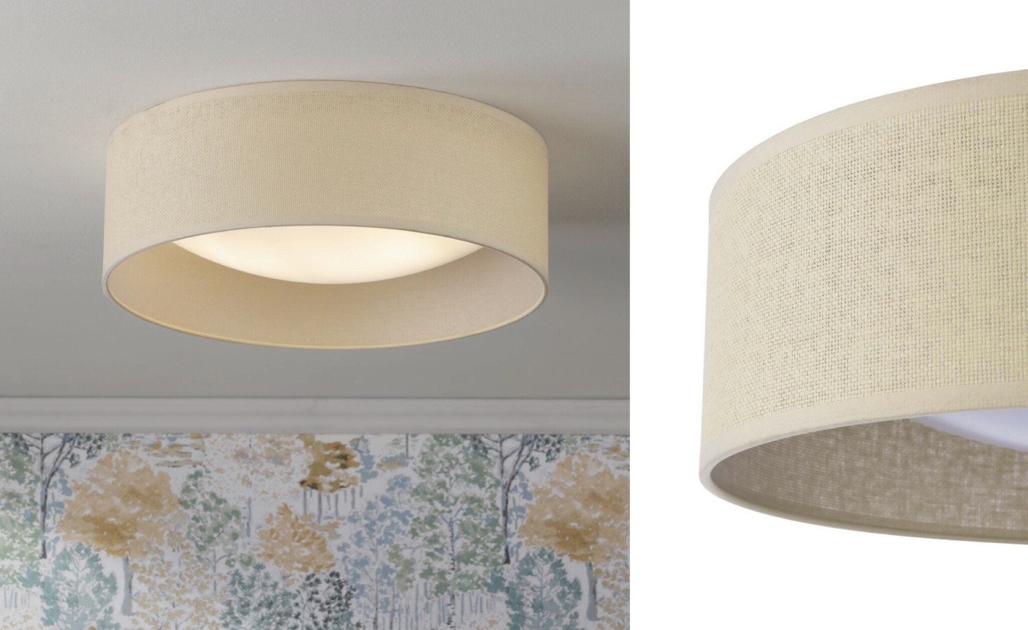 Flush ceiling lights
