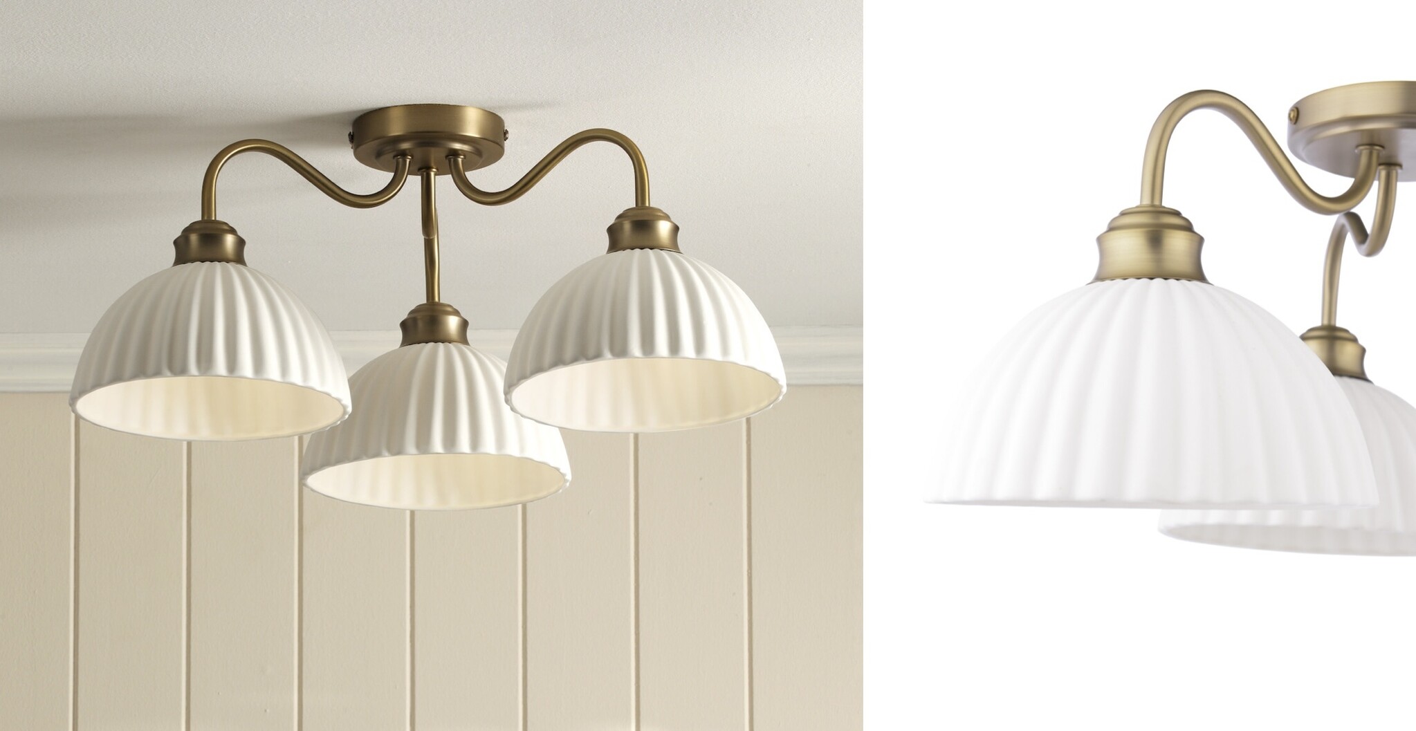 Ceiling light for low ceilings