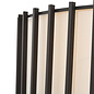 Nara - 8 Light Black Pendant Light - Matt Black and Ivory