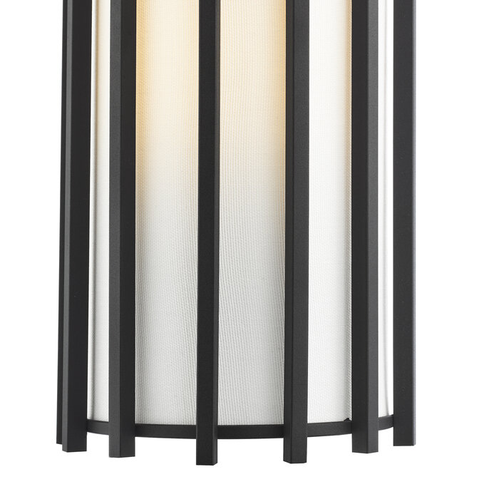 Nara – Black Wall Light - Matt Black and Ivory