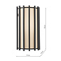Nara – Black Wall Light - Matt Black and Ivory