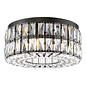 Aurelia – 4 Light Crystal Ceiling Light - Matt Black and Crystal