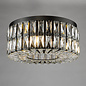Aurelia – 4 Light Crystal Ceiling Light - Matt Black and Crystal