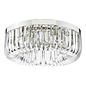 Hikari – 6 Light Crystal Ceiling Light – Polished Nickel and Crystal