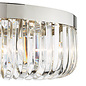 Hikari – 6 Light Crystal Ceiling Light – Polished Nickel and Crystal