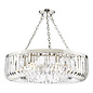 Hikari – 8 Light Crystal Chandelier – Polished Nickel and Crystal