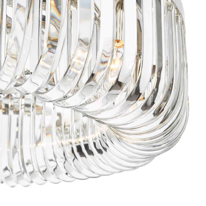 Hikari – 8 Light Crystal Chandelier – Polished Nickel and Crystal