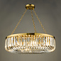 Hikari – 8 Light Crystal Chandelier – Satin Gold and Crystal