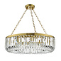 Hikari – 8 Light Crystal Chandelier – Satin Gold and Crystal