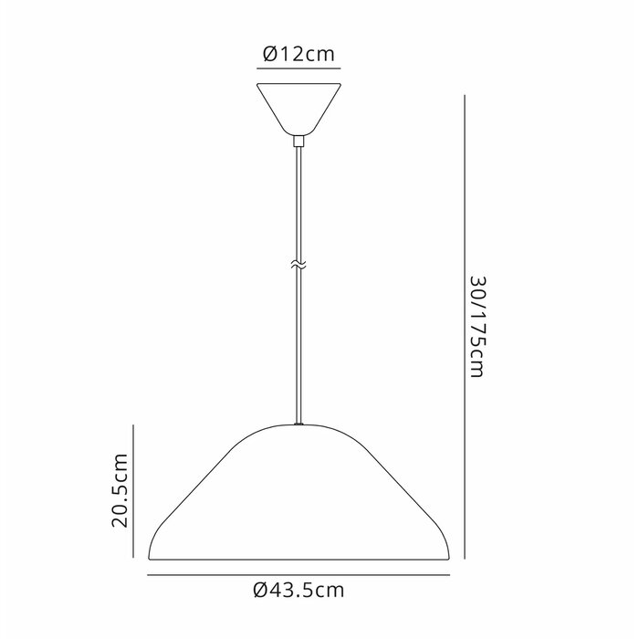 Mono - Minimalist Black Pendant - Large