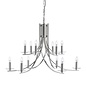 Ascona - 12 Light Chandelier - Brushed Chrome