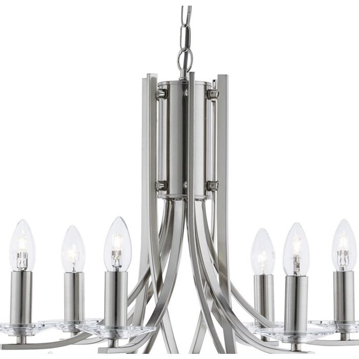 Ascona - 12 Light Chandelier - Brushed Chrome