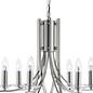 Ascona - 12 Light Chandelier - Brushed Chrome