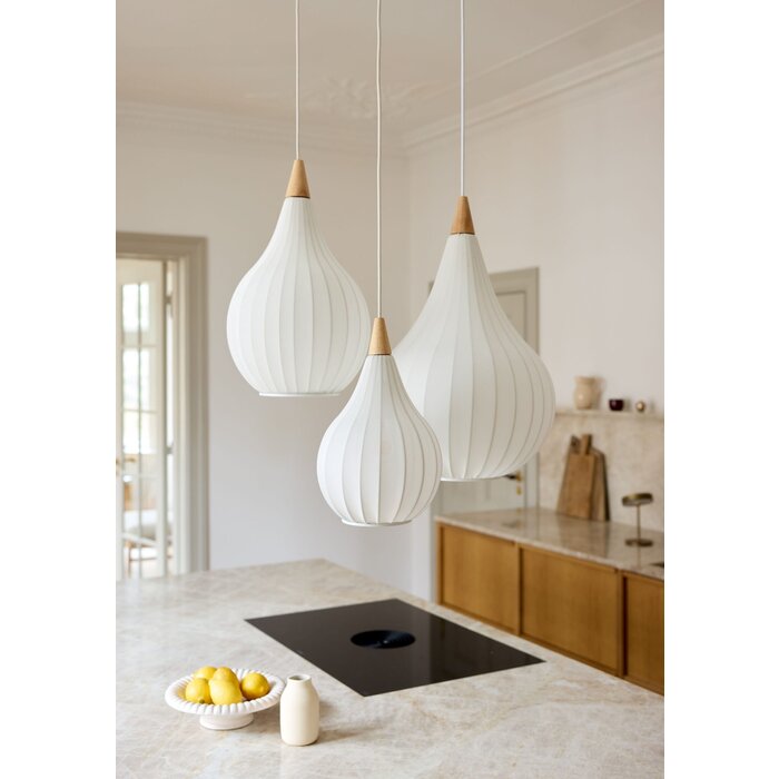 Drops - White Pendant Light - Medium