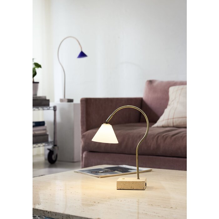 Question - Rechargeable Cordless Table Lamp - Black, Antique Brass & Granite