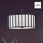 Nara - 4 Light Black Pendant Light - Matt Black and Ivory