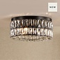 Aurelia – 4 Light Crystal Ceiling Light - Matt Black and Crystal