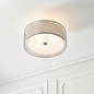 Tessa - Modern Drum Low Ceiling Light  - Satin Nickel