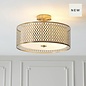 Tessa - Modern Drum Low Ceiling Light  - Gold