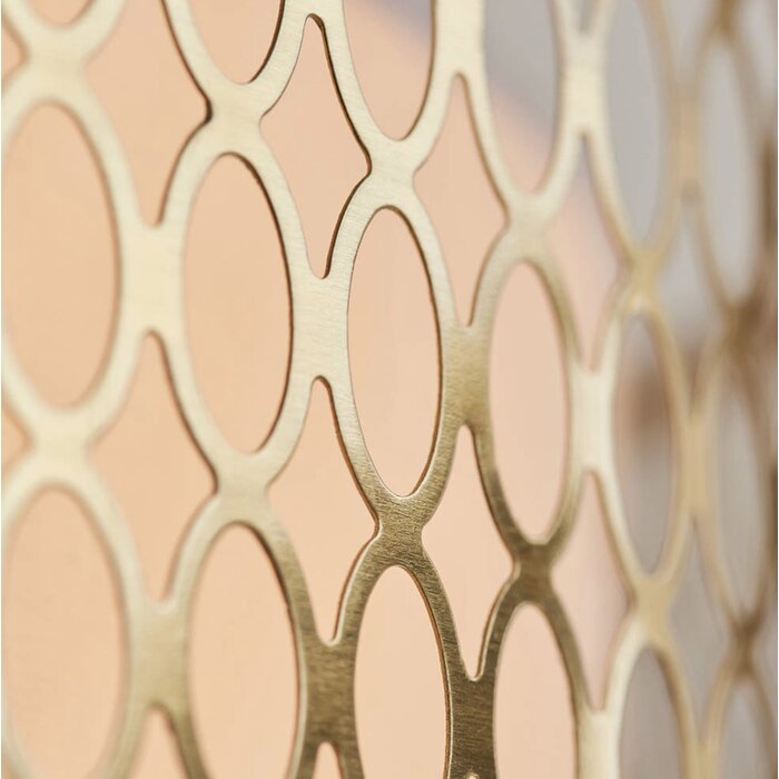 Tessa - Modern Drum Low Ceiling Light  - Gold