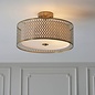 Tessa - Modern Drum Low Ceiling Light  - Gold