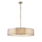 Tessa - Modern Pendant Light - Satin Nickel - Large