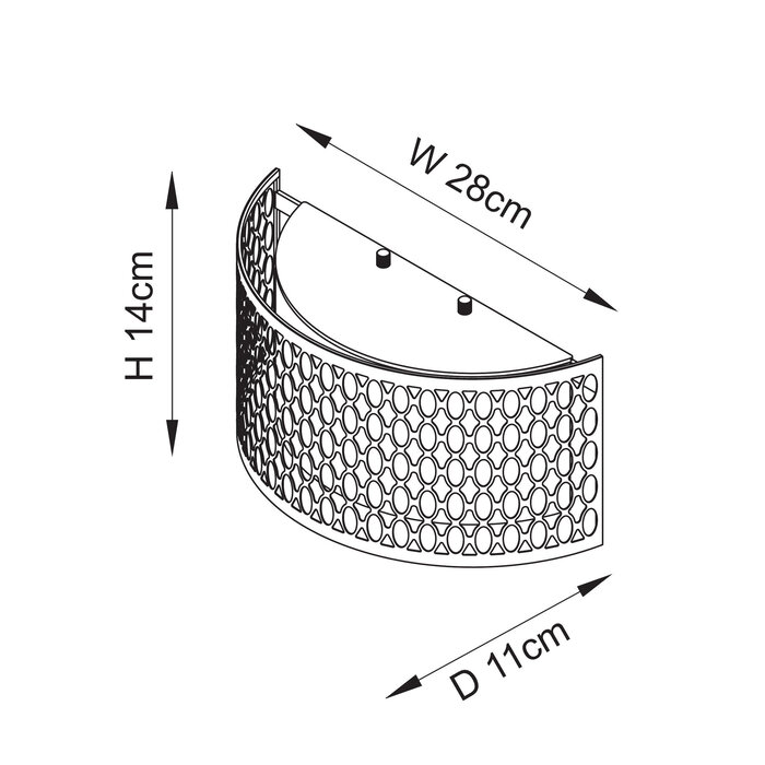 Tessa - Modern Wall Lights for Living Room, Bedroom, Hallways - Gold