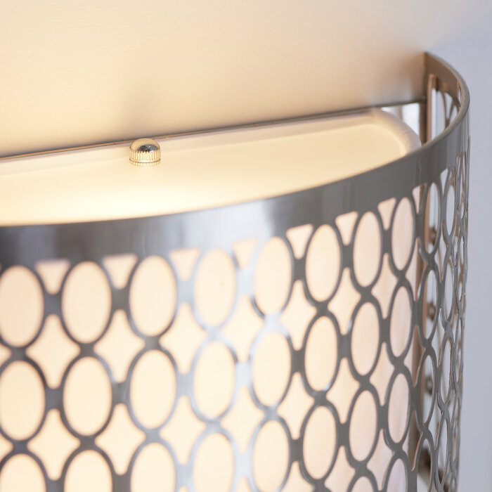 Tessa - Modern Wall Lights for Living Room, Bedroom, Hallways - Satin Nickel