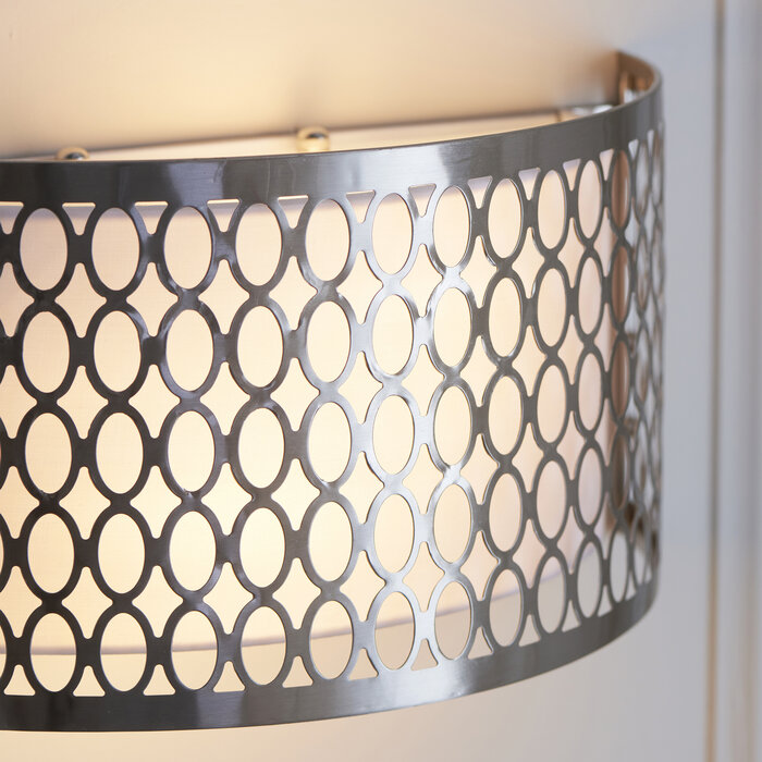 Tessa - Modern Wall Lights for Living Room, Bedroom, Hallways - Satin Nickel