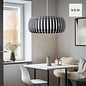 Luna - Modern Pendant Lampshade - Dark Grey - Large