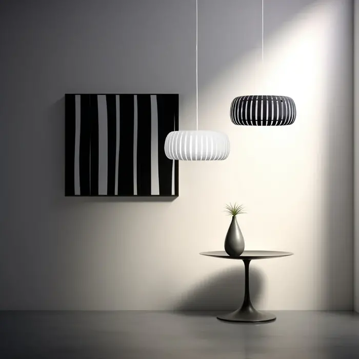 Luna - Modern Pendant Lampshade - White - Small