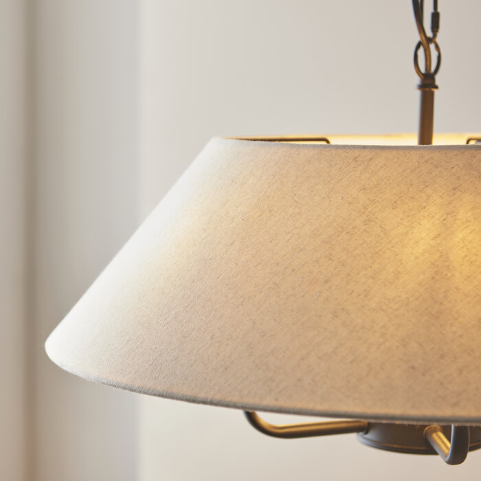 Ashwicke - Shadelier - Antique Brass & Linen