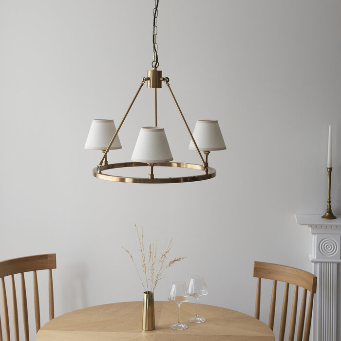 Ivybridge - Brass Chandelier  - Small