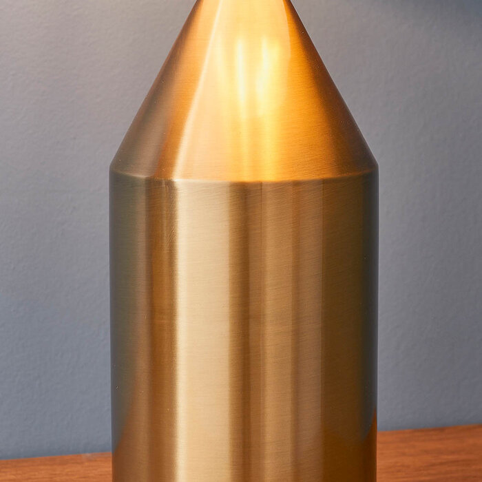 Mid Century Brass Dome Table Lamp