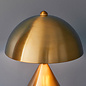 Mid Century Brass Dome Table Lamp