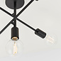 Loft - Semi Flush Industrial Ceiling Light - Matt Black