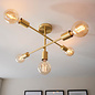 Appleton - Designer Industrial Ceiling Light in Brushed Brass