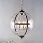 Heritage - Large Classic Globe Lantern - Polished Nickel & Glass