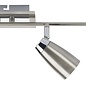 Key - 4 Head Spotlight Bar Ceiling Light - Satin Chrome