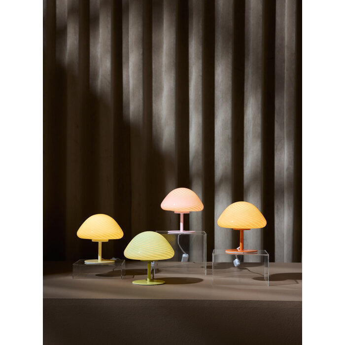 Malvina - Mini Mushroom Table Lamp - Pink