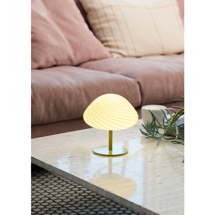 Malvina - Mini Mushroom Table Lamp - Olive