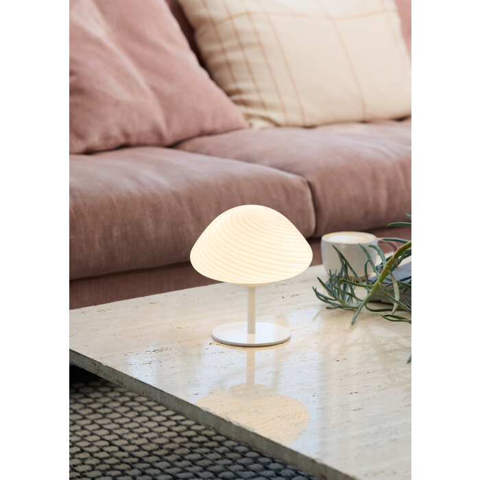 Malvina - Mini Mushroom Table Lamp - White