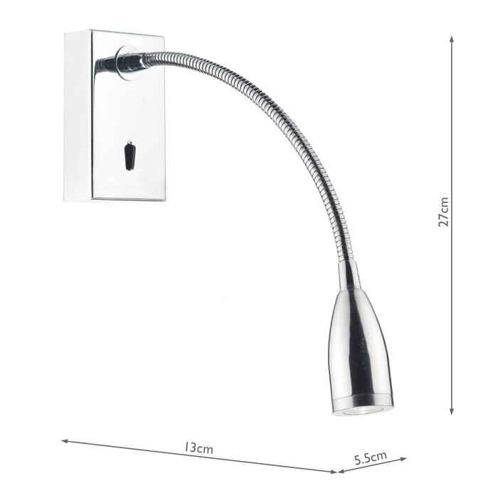 Radley - Hotel - Gooseneck LED Reading Wall Light - Polished Chrome