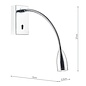 Radley - Hotel - Gooseneck LED Reading Wall Light - Polished Chrome