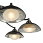 Cayda - Satin Black and Smoked Glass Semi Flush Ceiling Light - 6 Light